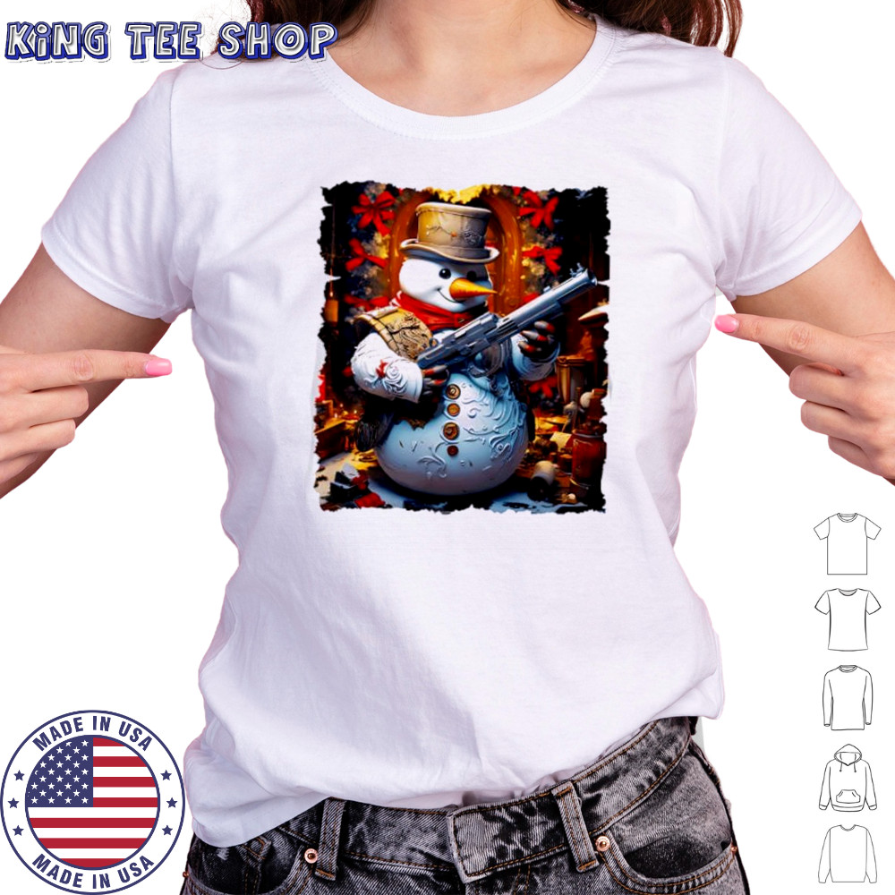 Frosty the Gangster Short Sleeve Performance shirt Women's T-shirt