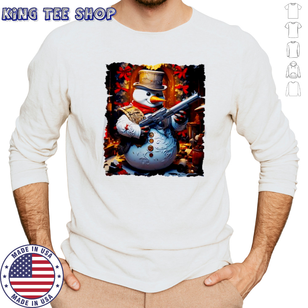 Frosty the Gangster Short Sleeve Performance shirt Long Sleeved