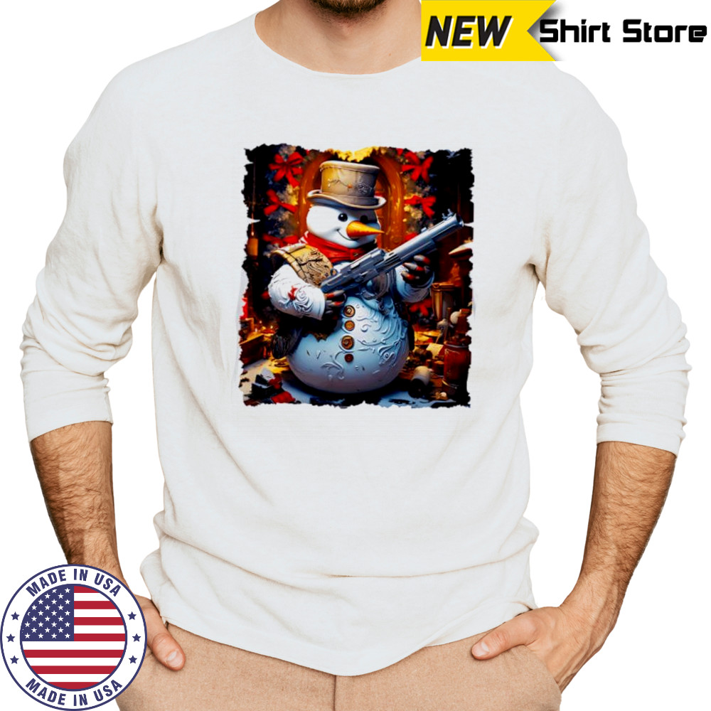 Frosty the Gangster Short Sleeve Performance shirt Long Sleeved