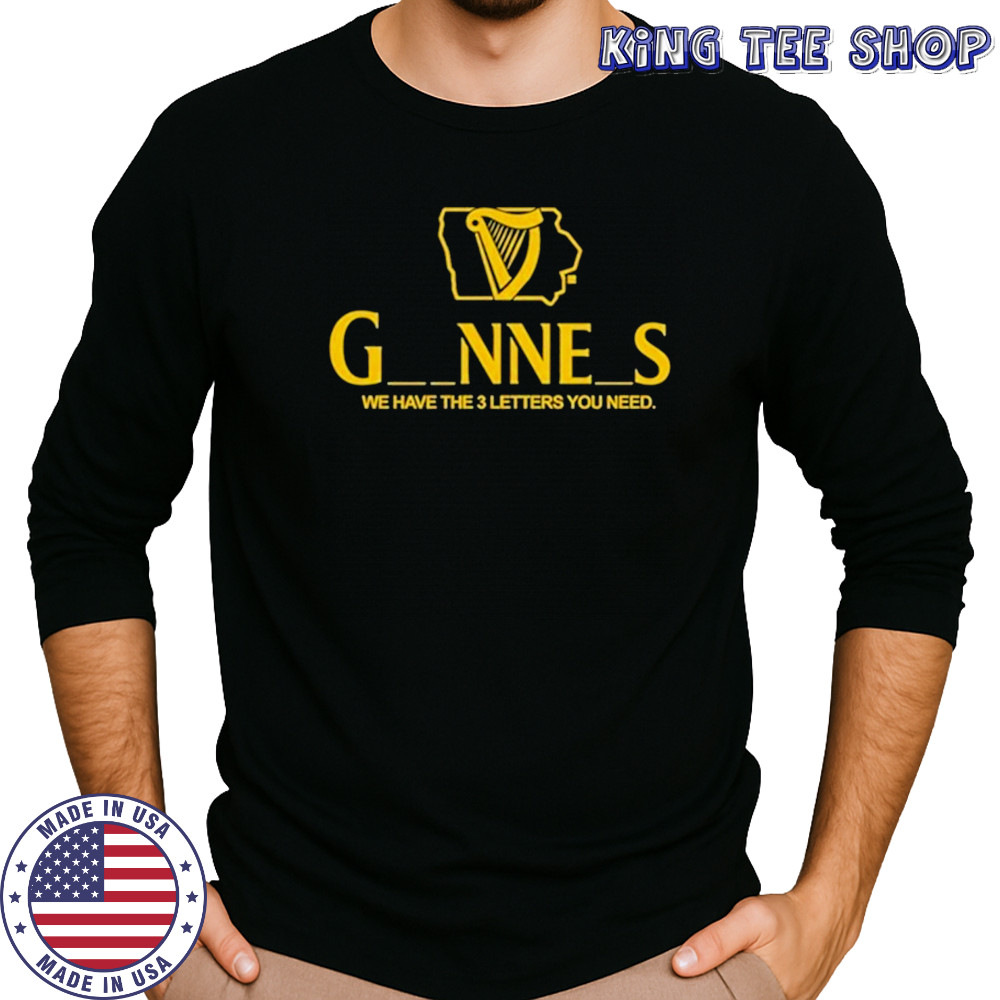 Iowa Guinness T-Shirt Long Sleeved