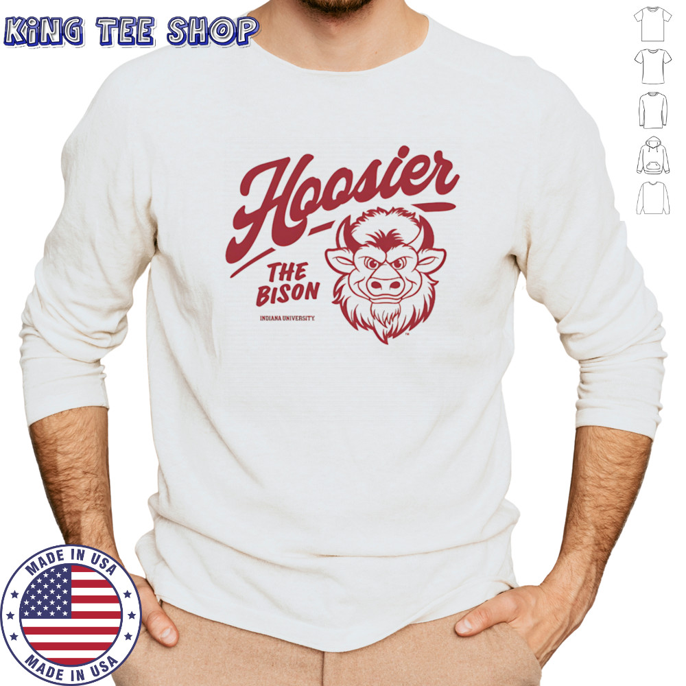 IU Hoosier the Bison 2025 mascot shirt Long Sleeved
