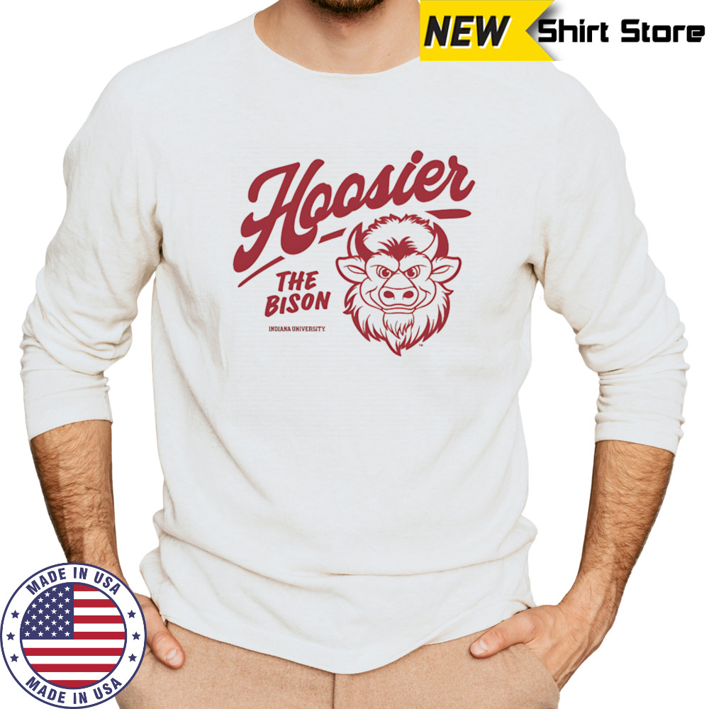 IU Hoosier the Bison 2025 mascot shirt Long Sleeved