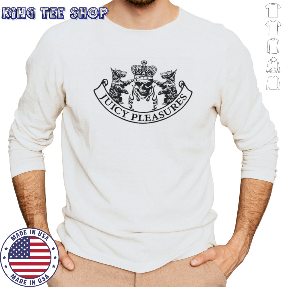 Juicy Pleasures Skull Crest T-shirt Long Sleeved