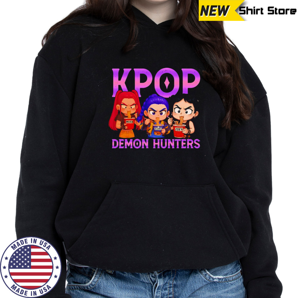 Kpop Demon Hunters chibi shirt Hoodie