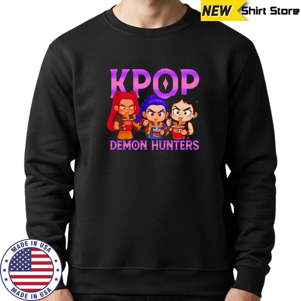 Kpop Demon Hunters chibi shirt Sweatshirt
