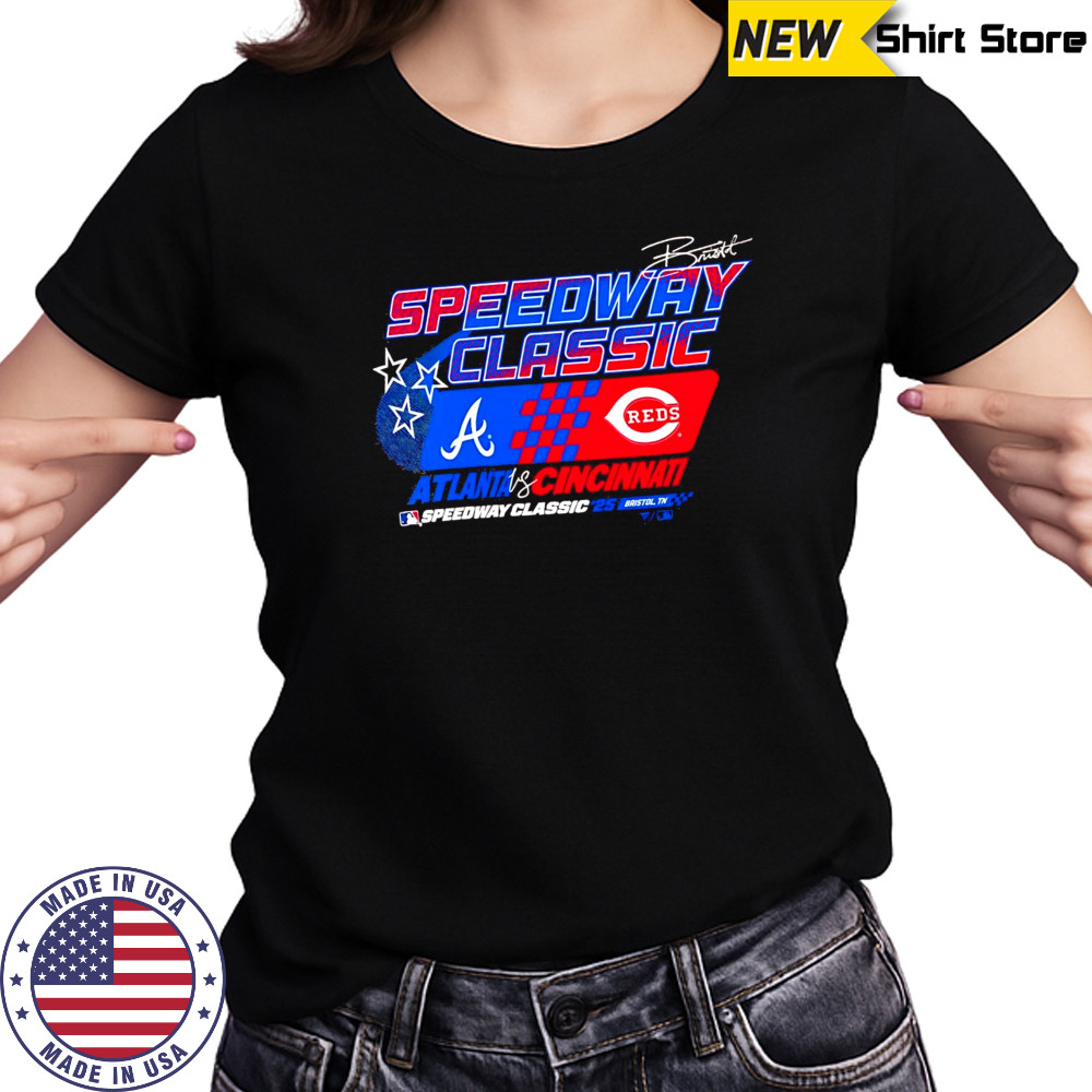 MLB Speedway Classic 2025 Cincinnati Reds vs. Atlanta Braves shirt Women's T-shirt