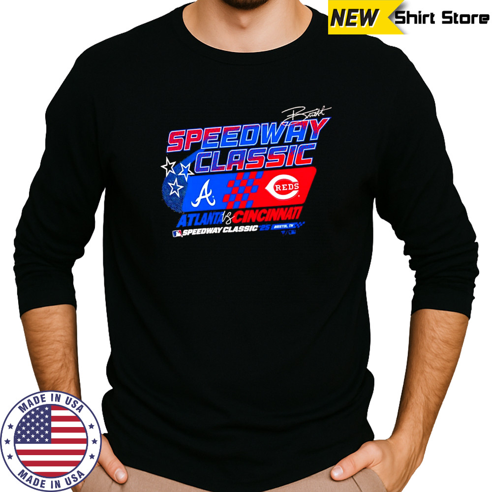 MLB Speedway Classic 2025 Cincinnati Reds vs. Atlanta Braves shirt Long Sleeved
