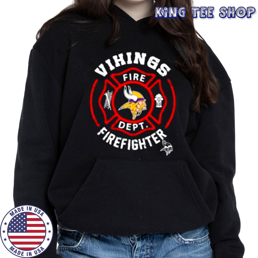 NFL Minnesota Vikings Football Team Fire Fighter Shirt Hoodie