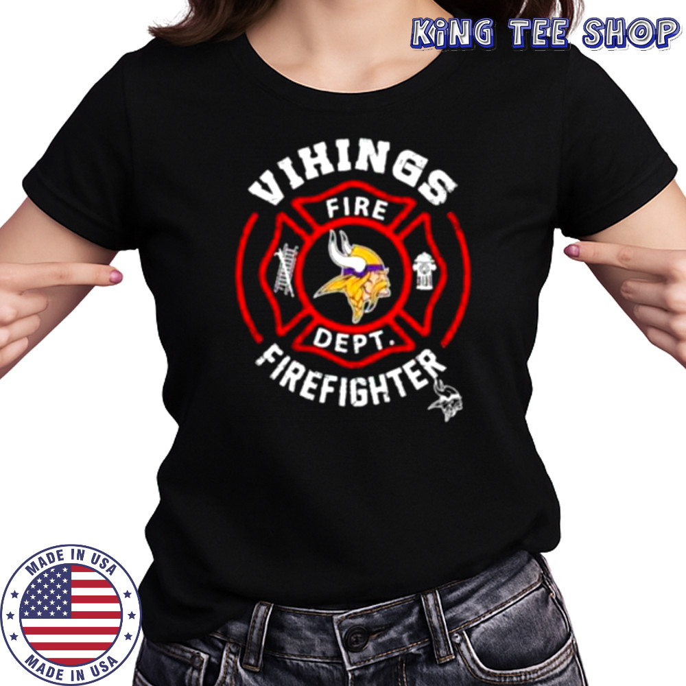 NFL Minnesota Vikings Football Team Fire Fighter Shirt Women's T-shirt