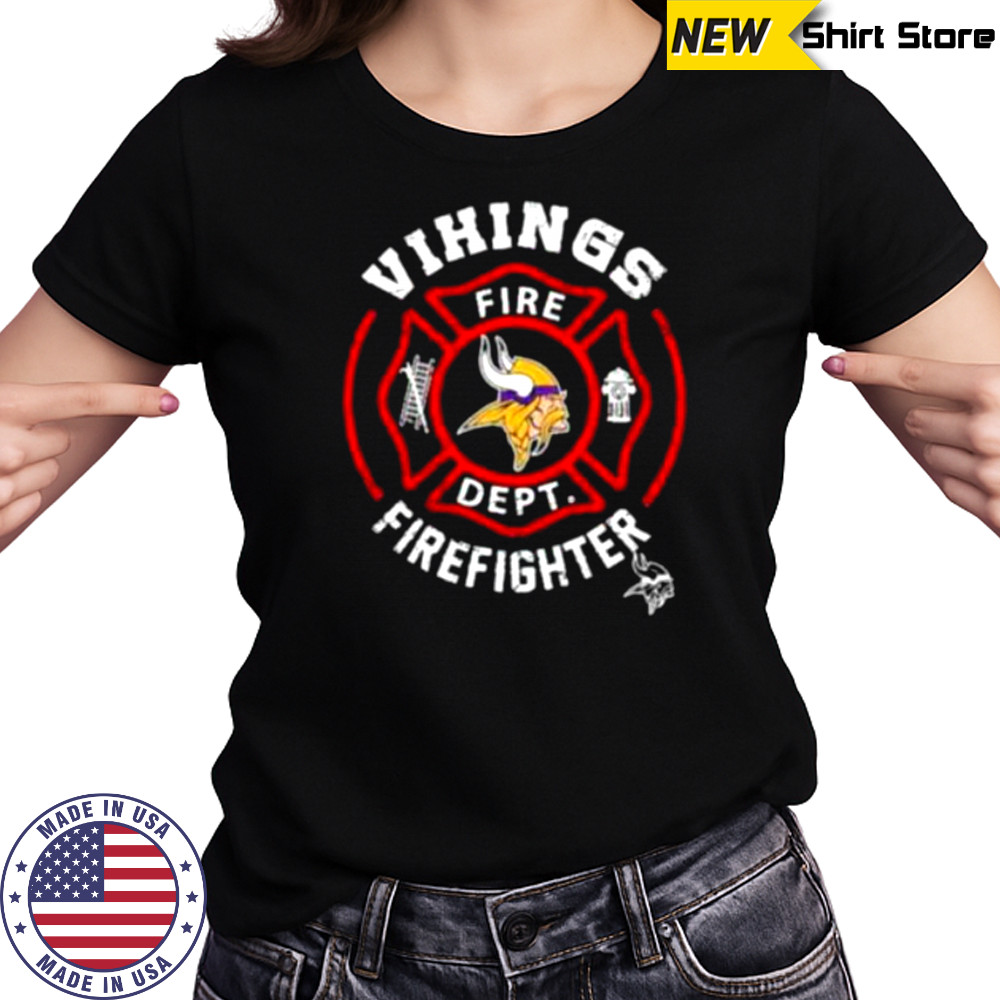 NFL Minnesota Vikings Football Team Fire Fighter Shirt Women's T-shirt