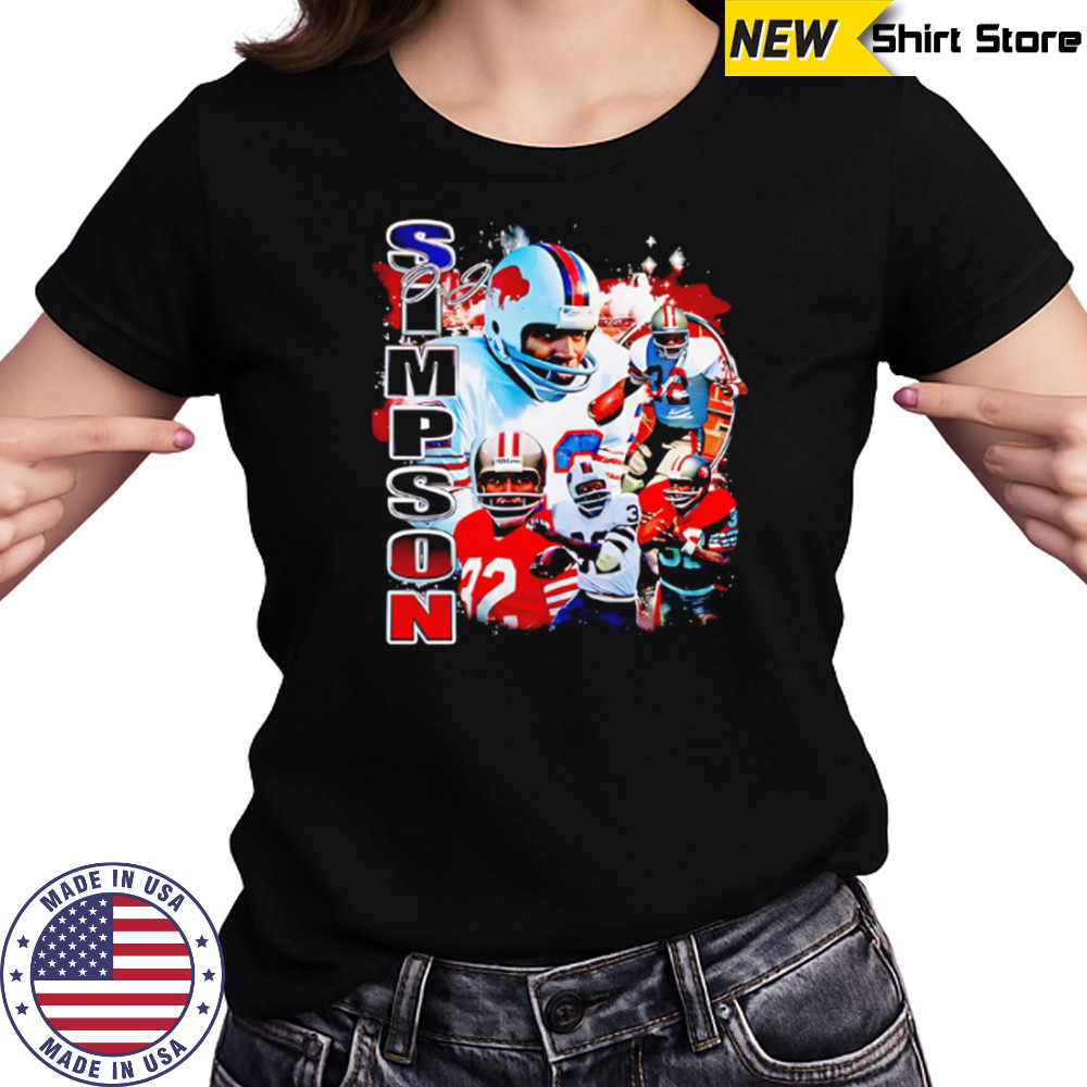 OJ Simpson 90s Style NFL shirt Women's T-shirt
