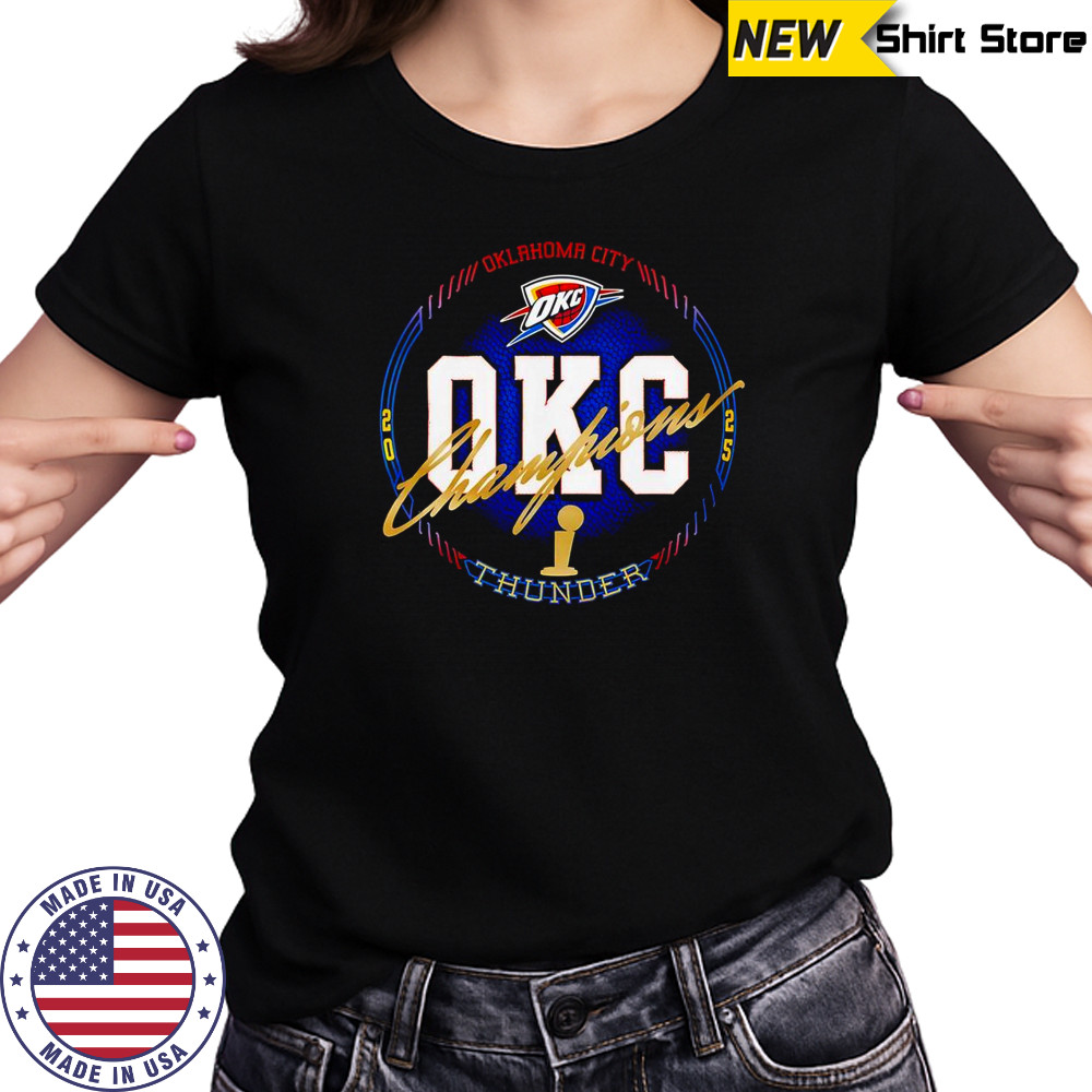 Oklahoma City Thunder 2025 NBA Finals Champions All Access T-Shirt Women's T-shirt