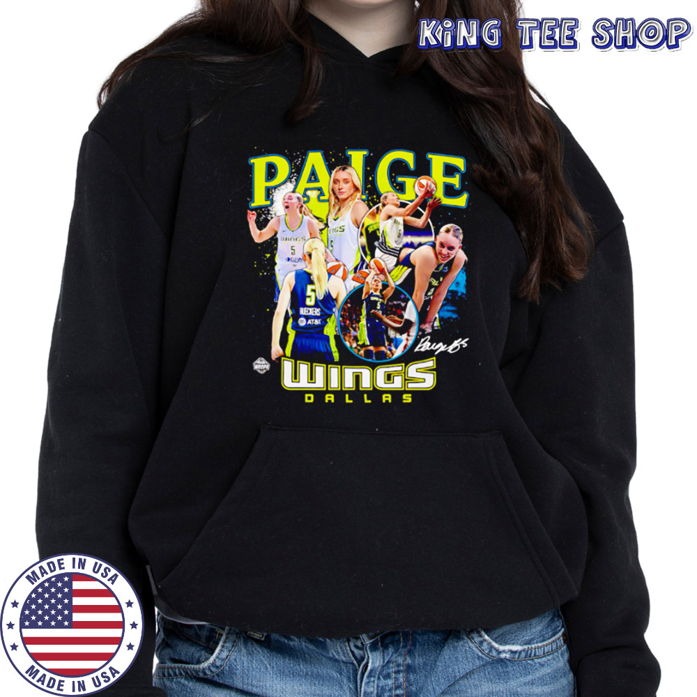 Paige Bueckers Dallas Wings WNBA All-Star signature shirt Hoodie