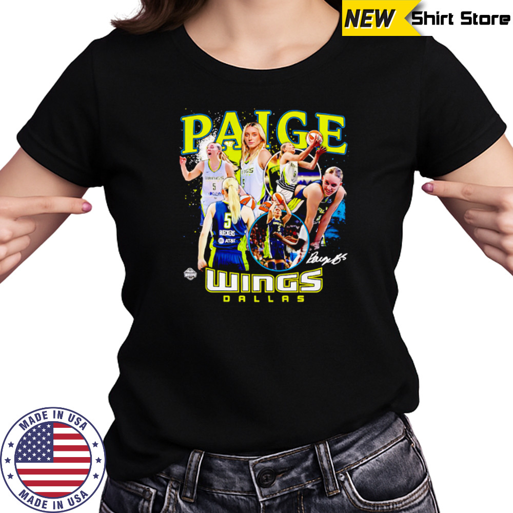 Paige Bueckers Dallas Wings WNBA All-Star signature shirt Women's T-shirt