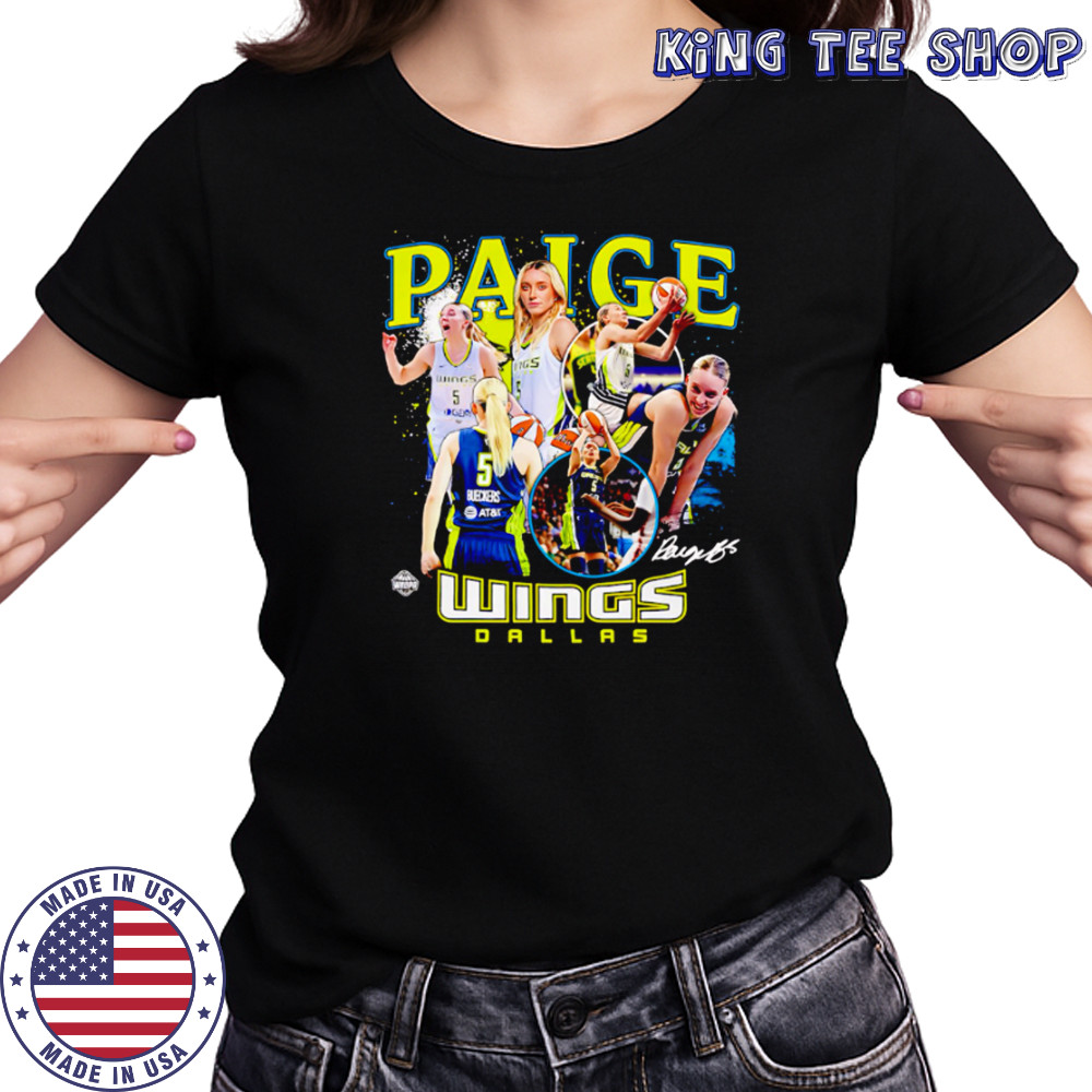 Paige Bueckers Dallas Wings WNBA All-Star signature shirt Women's T-shirt