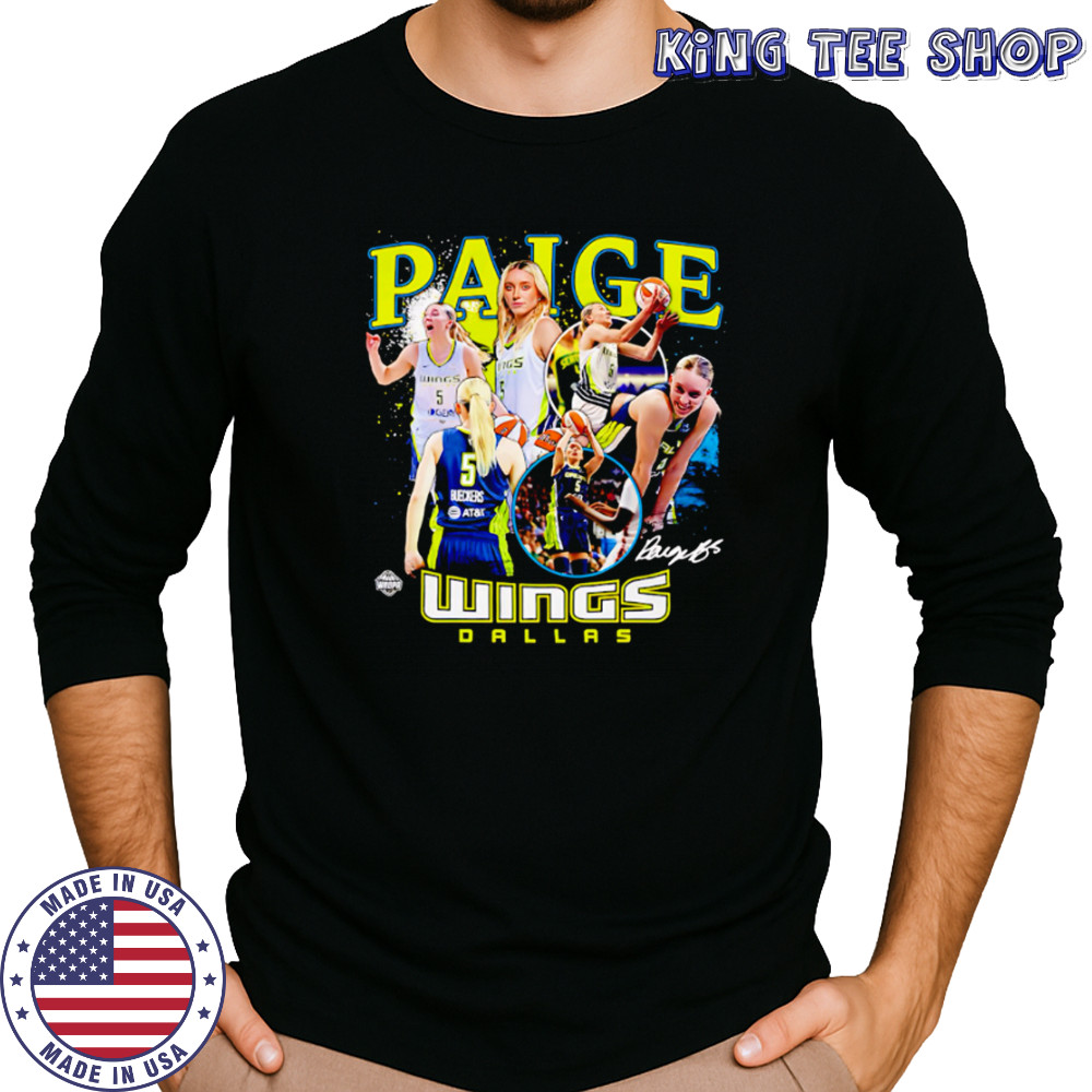 Paige Bueckers Dallas Wings WNBA All-Star signature shirt Long Sleeved