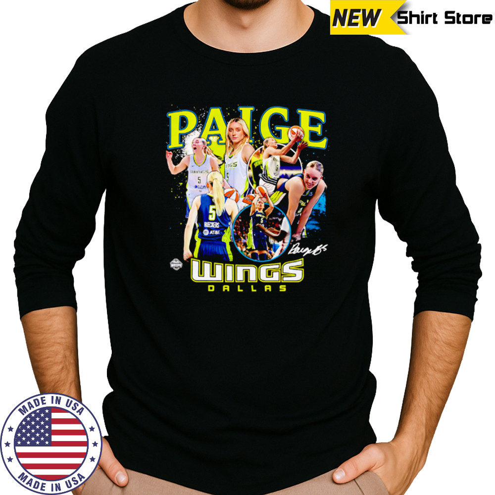 Paige Bueckers Dallas Wings WNBA All-Star signature shirt Long Sleeved