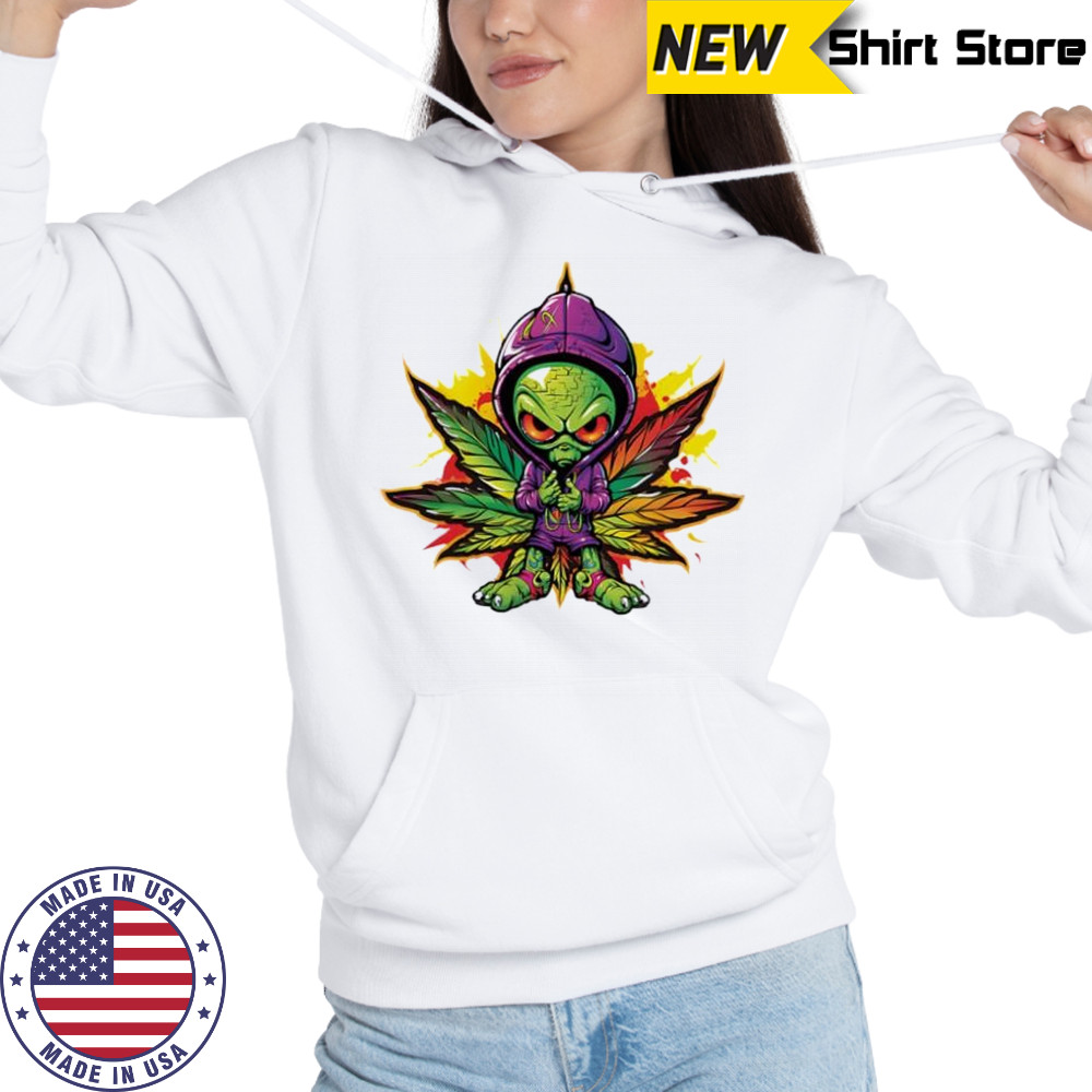 Purple Alien Haze Short Sleeve Performance shirt Hoodie