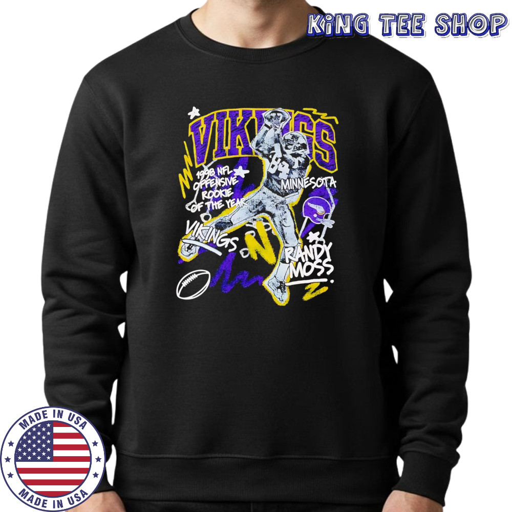 Randy Moss Minnesota Vikings chalked up player graphic shirt Sweatshirt