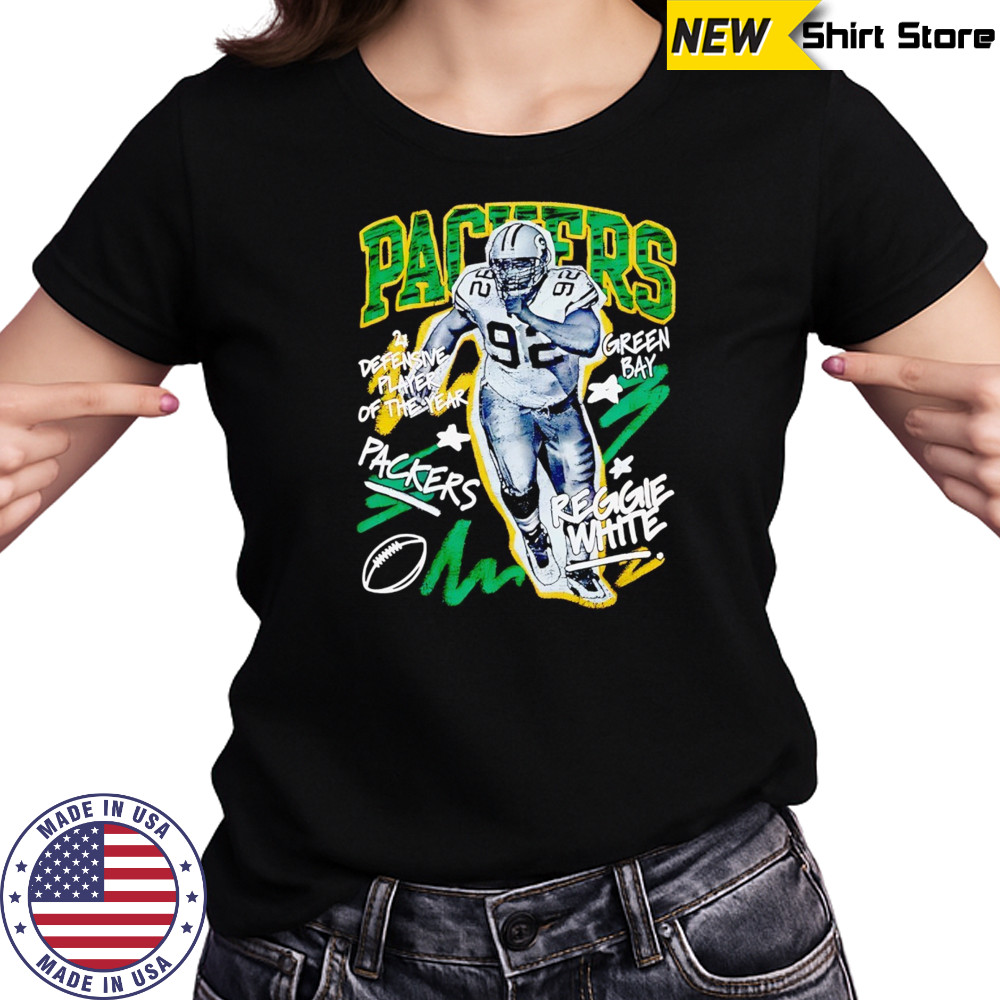 Reggie White Green Bay Packers chalked up player graphic shirt Women's T-shirt