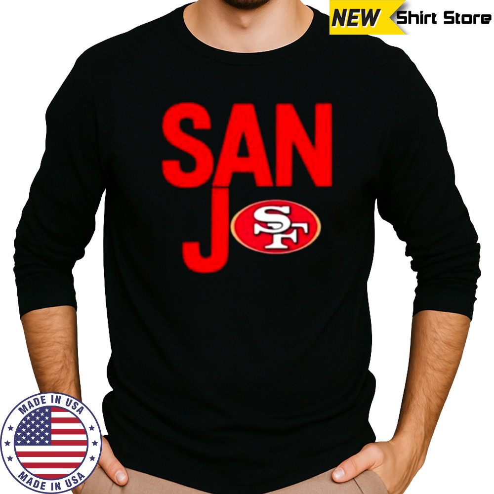 San Jo San Francisco 49ers logo shirt Long Sleeved
