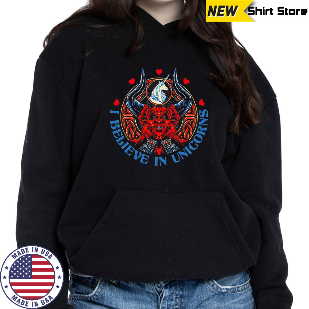 The Lord of Darkness Legend I believe in unicorns shirt Hoodie