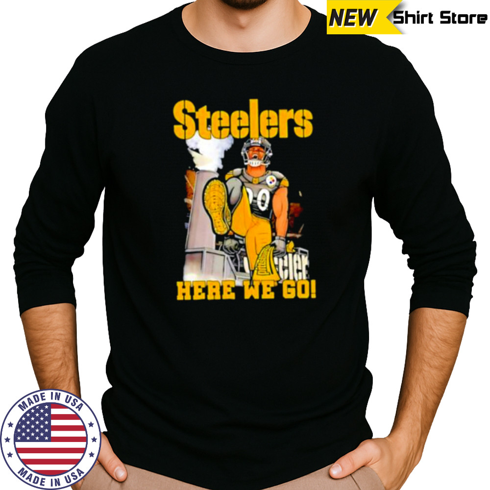 TJ Watt Pittsburgh Steelers here we go shirt Long Sleeved
