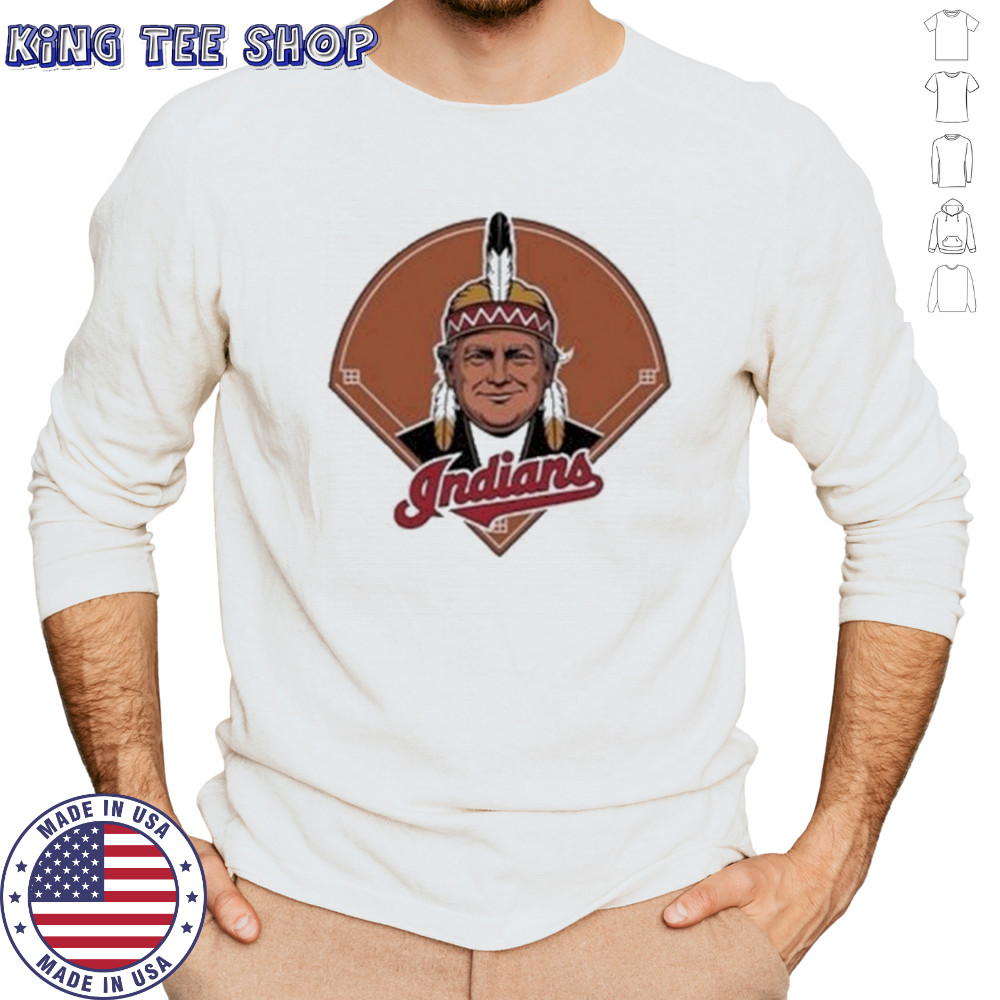Trump Chief Wahoo Indians T-Shirt Long Sleeved