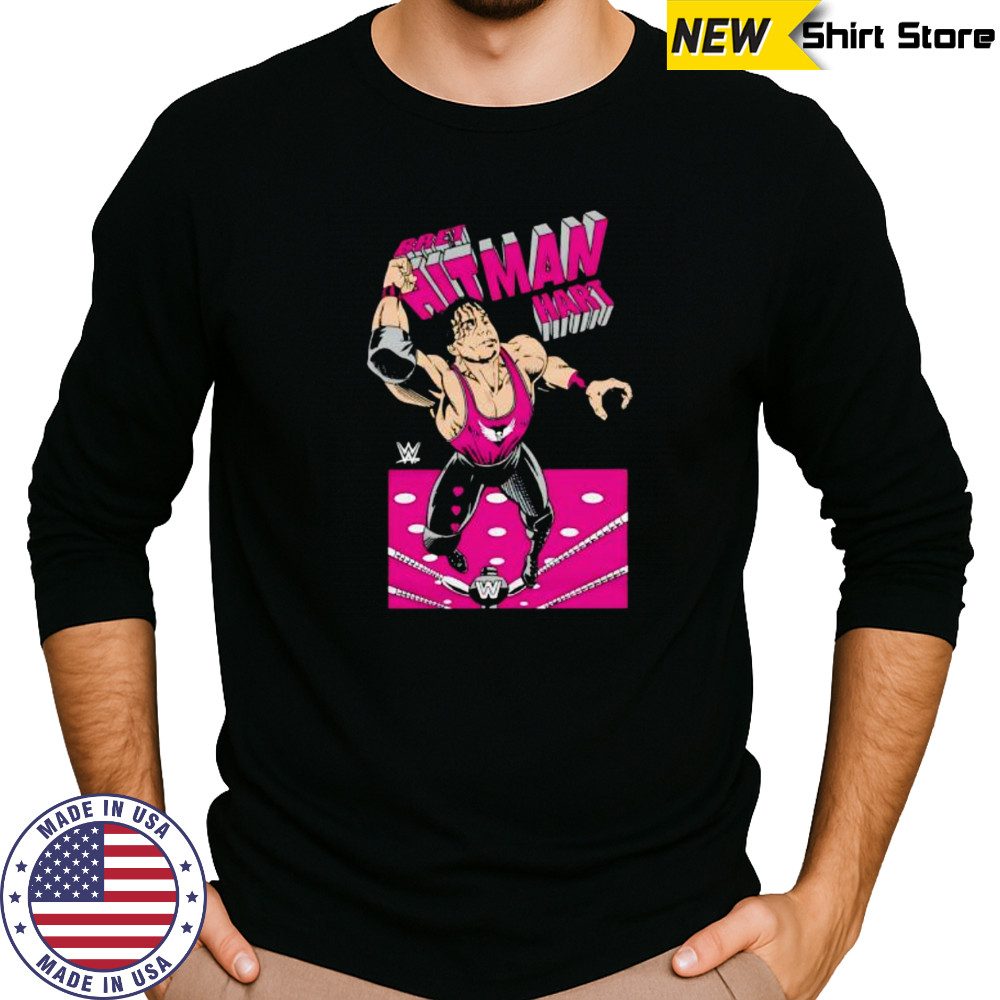 WWE Bret Hart Caricature shirt Long Sleeved
