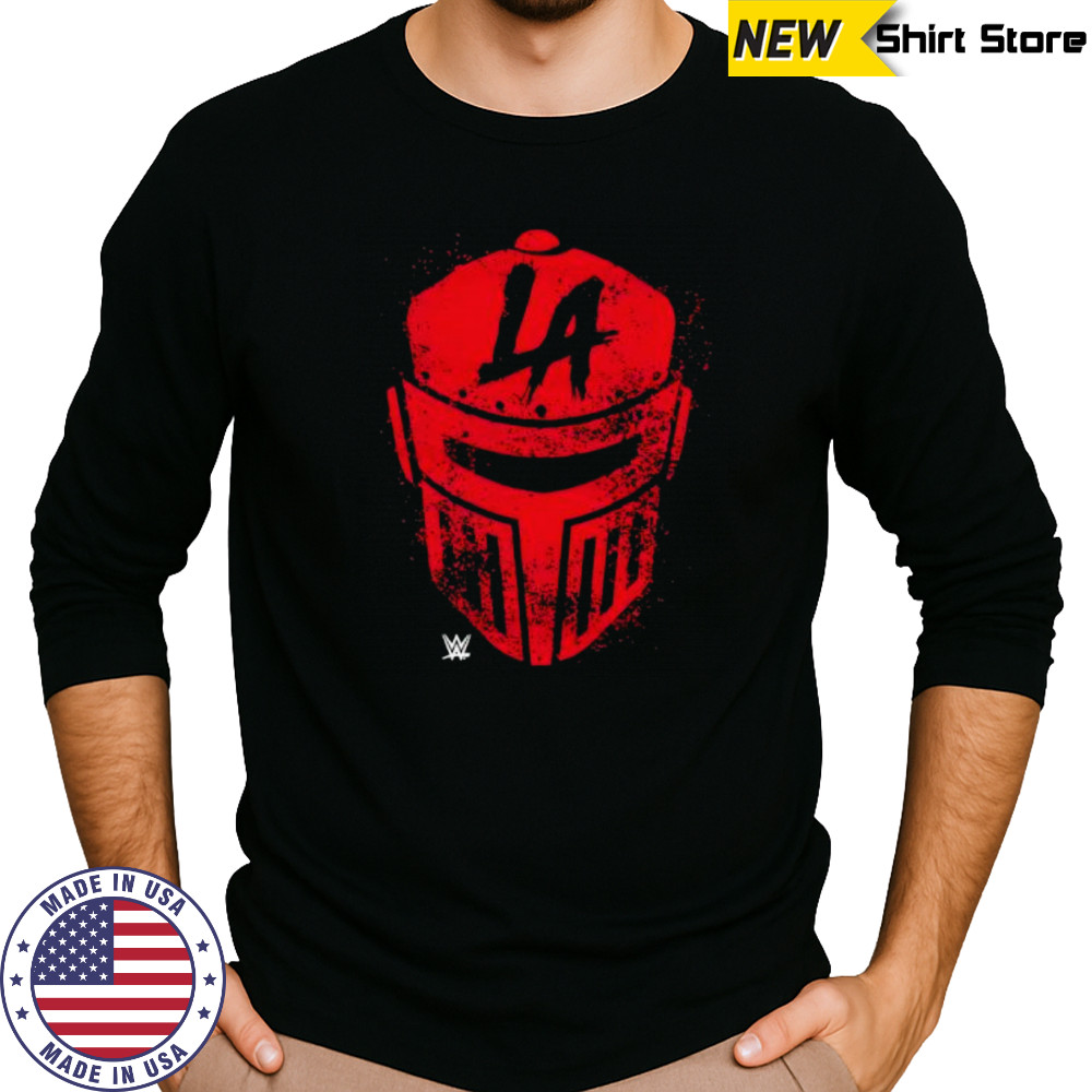WWE LA Knight Helmet shirt Long Sleeved