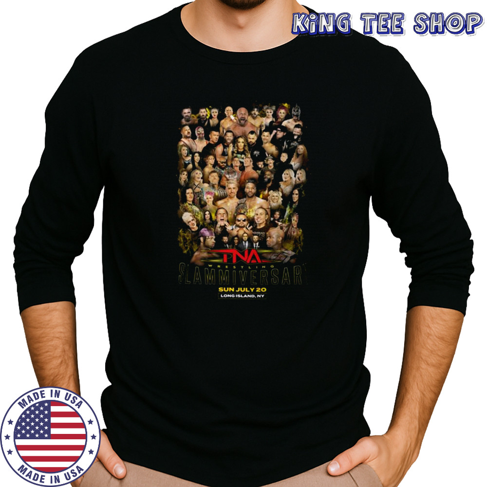2025 Slammiversary Roster T-Shirt Long Sleeved