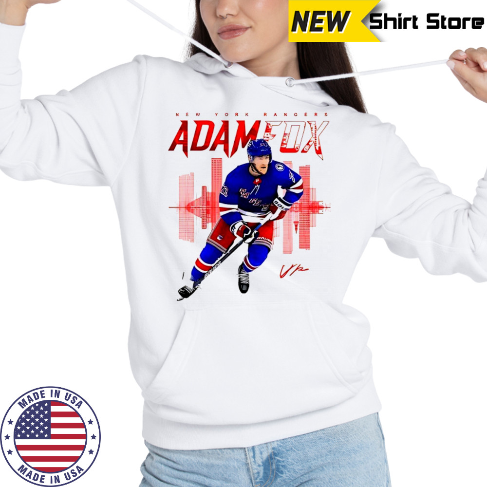 Adam Fox New York Rangers skyline signature shirt Hoodie