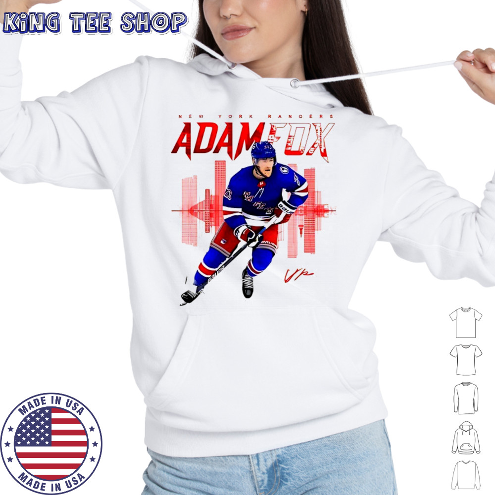 Adam Fox New York Rangers skyline signature shirt Hoodie