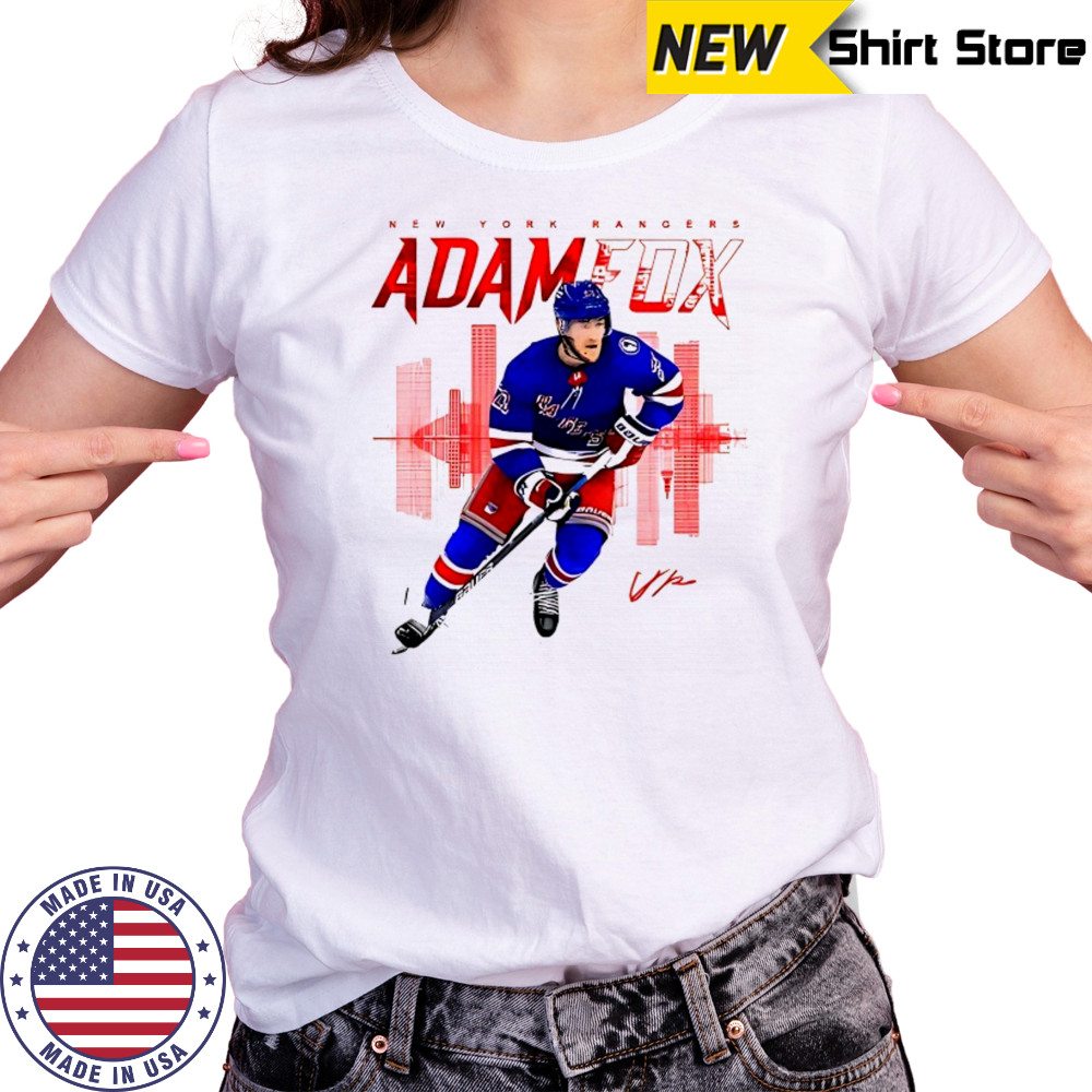Adam Fox New York Rangers skyline signature shirt Women's T-shirt