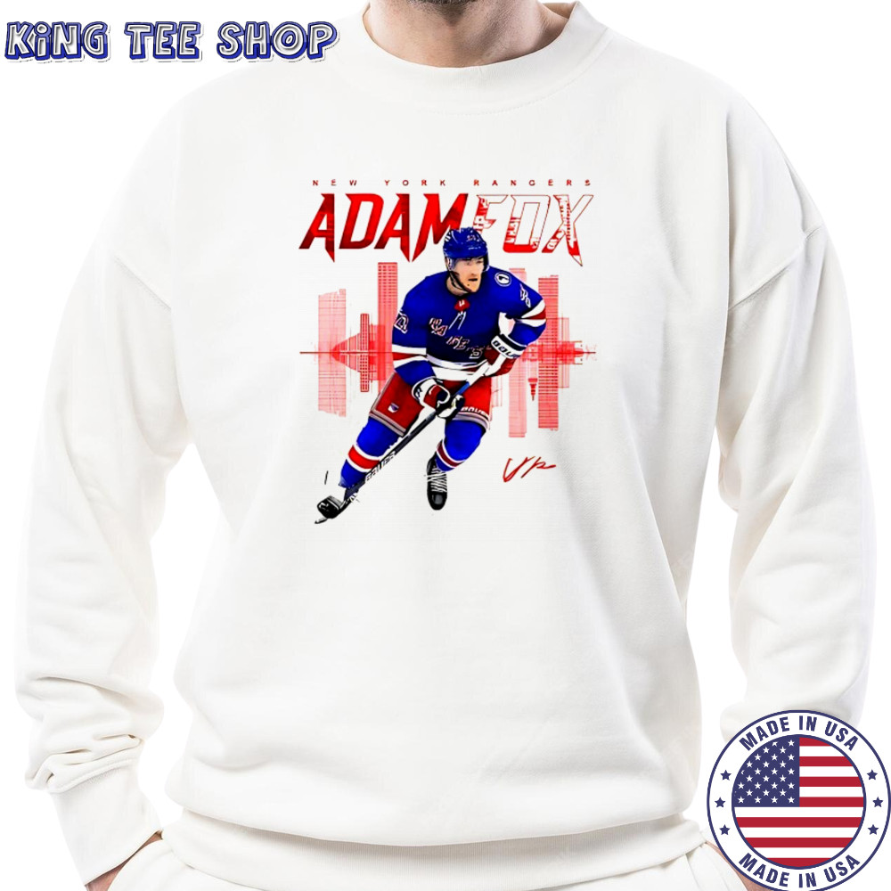 Adam Fox New York Rangers skyline signature shirt Sweatshirt