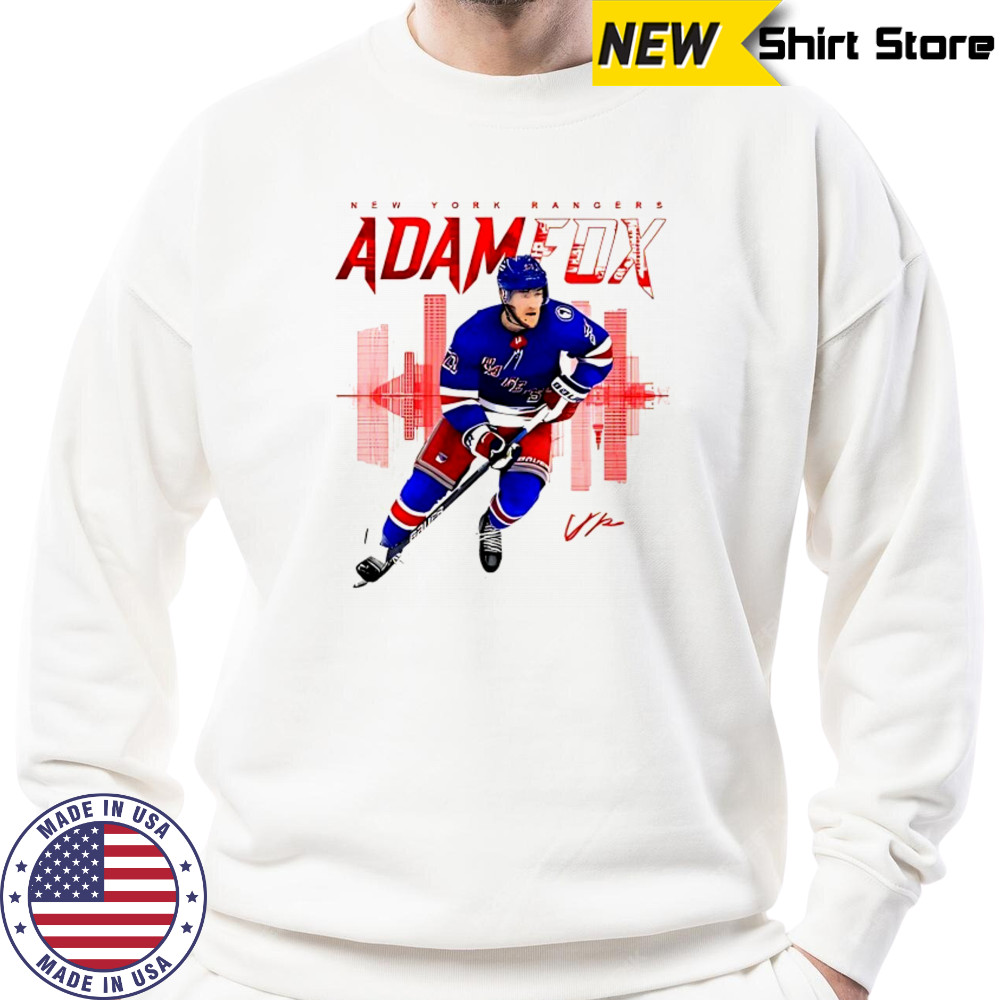 Adam Fox New York Rangers skyline signature shirt Sweatshirt