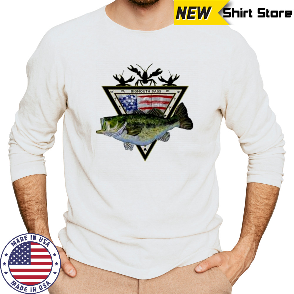 American Largemouth Bas Performance Seagrass shirt Long Sleeved