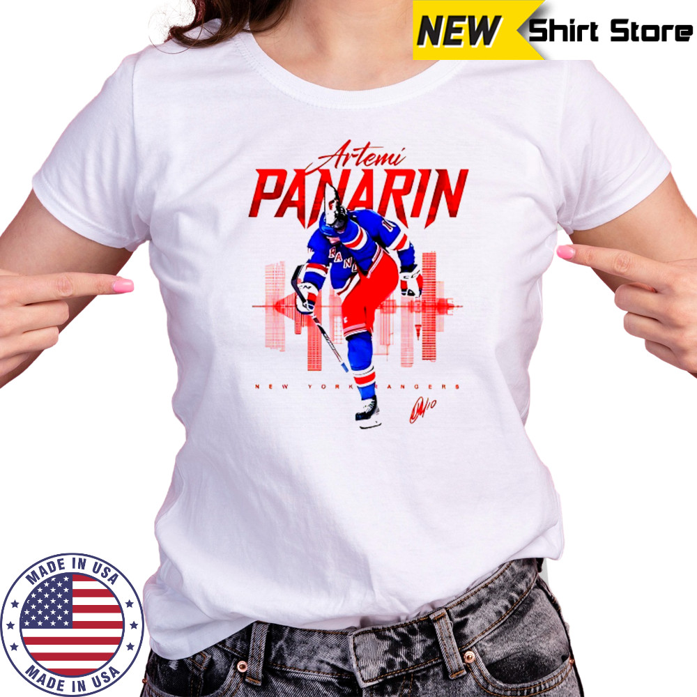 Artemi Panarin New York Rangers skyline signature shirt Women's T-shirt