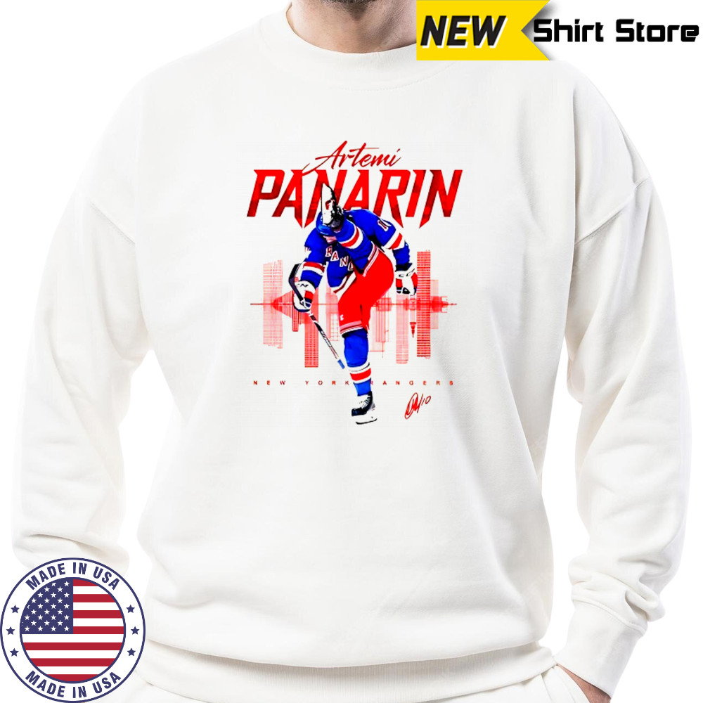 Artemi Panarin New York Rangers skyline signature shirt Sweatshirt
