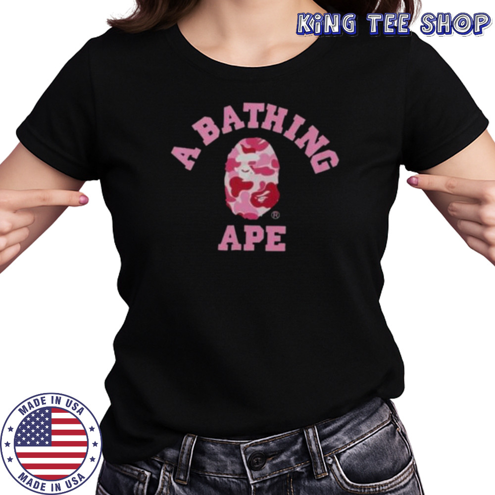 BAPE ABC Camo College Shirt Women's T-shirt