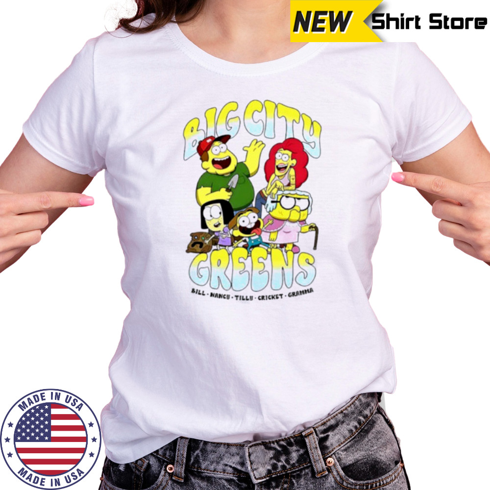 Big City Greens Bill Nancy Tilly Cricket Gramma cartoon shirt Women's T-shirt
