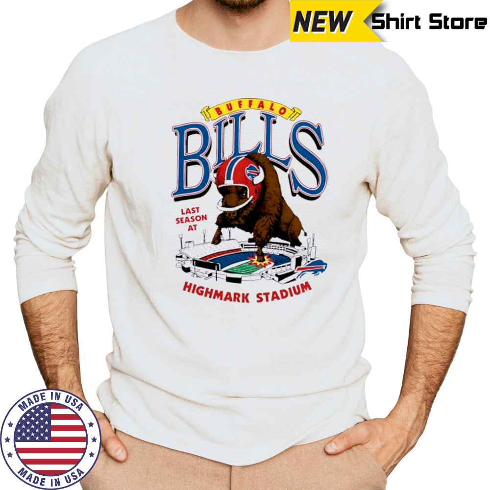 Buffalo Bills Homage Highmark Stadium Farewell Season Schedule mascot shirt Long Sleeved