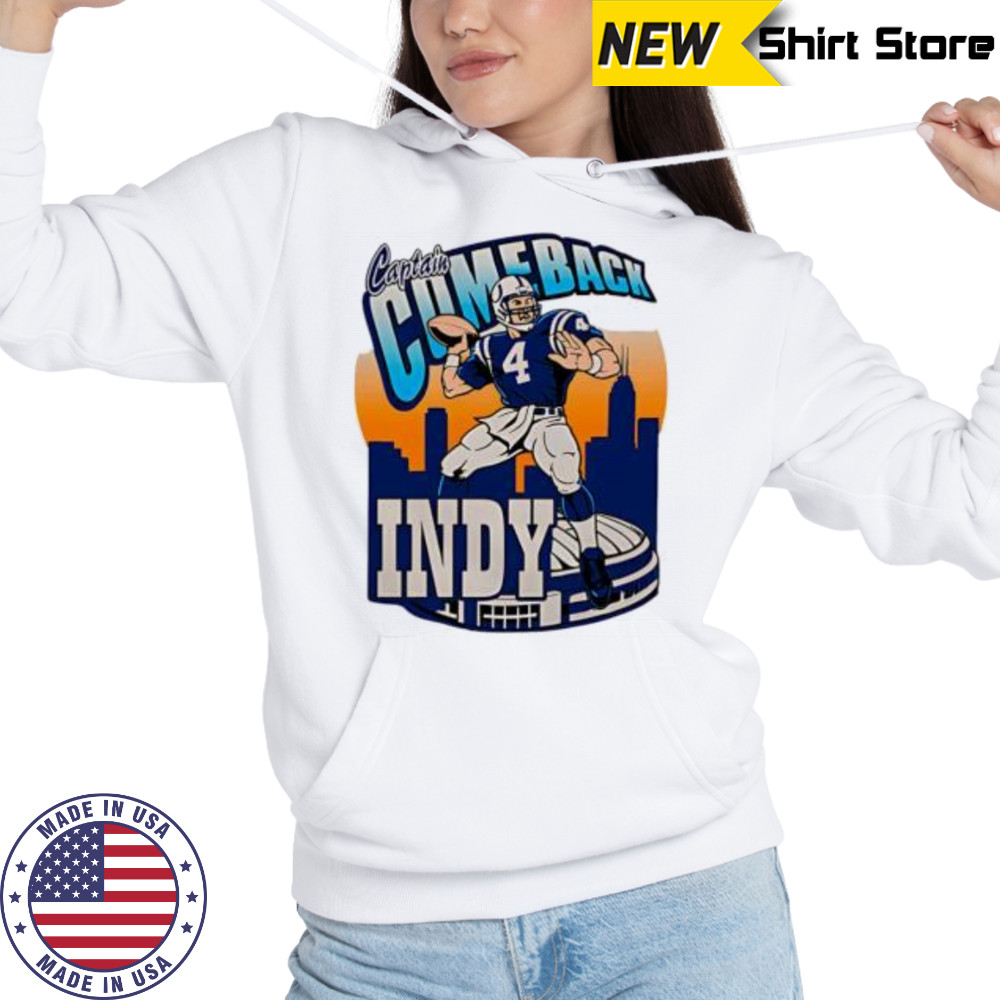 Captain Comeback Indy Skyline Football shirt Hoodie