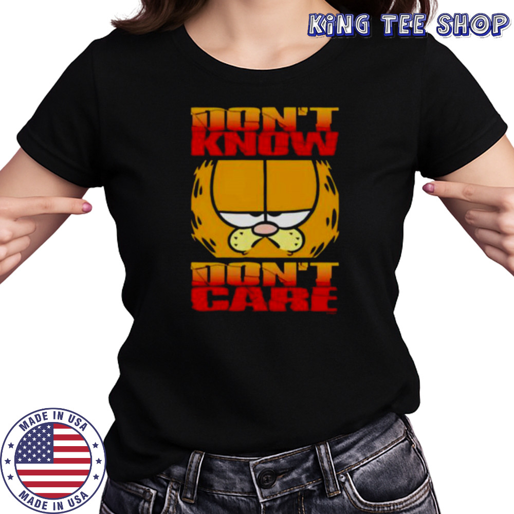 Don’t know don’t care orange cat shirt Women's T-shirt