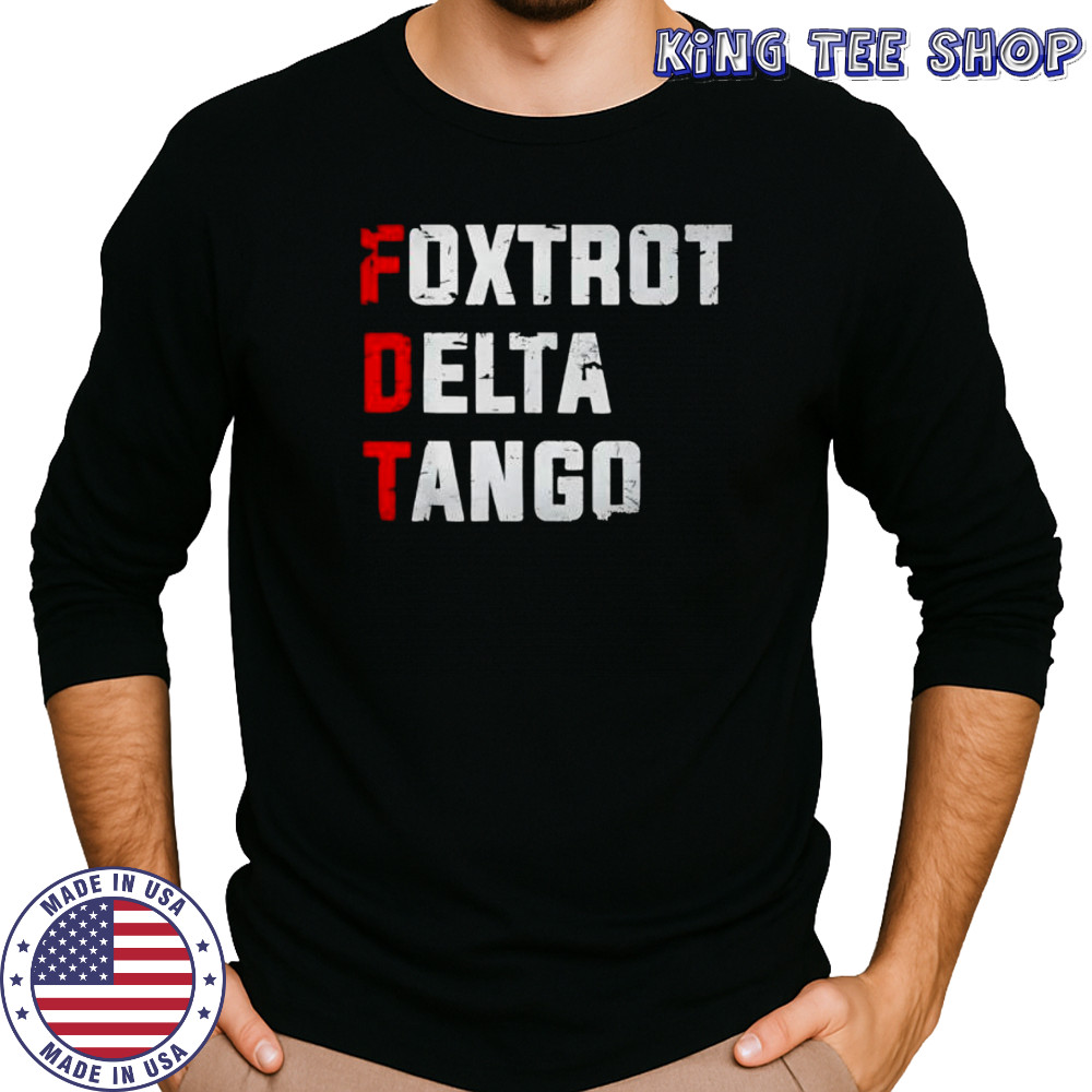 Foxtrot Delta Tango retro shirt Long Sleeved