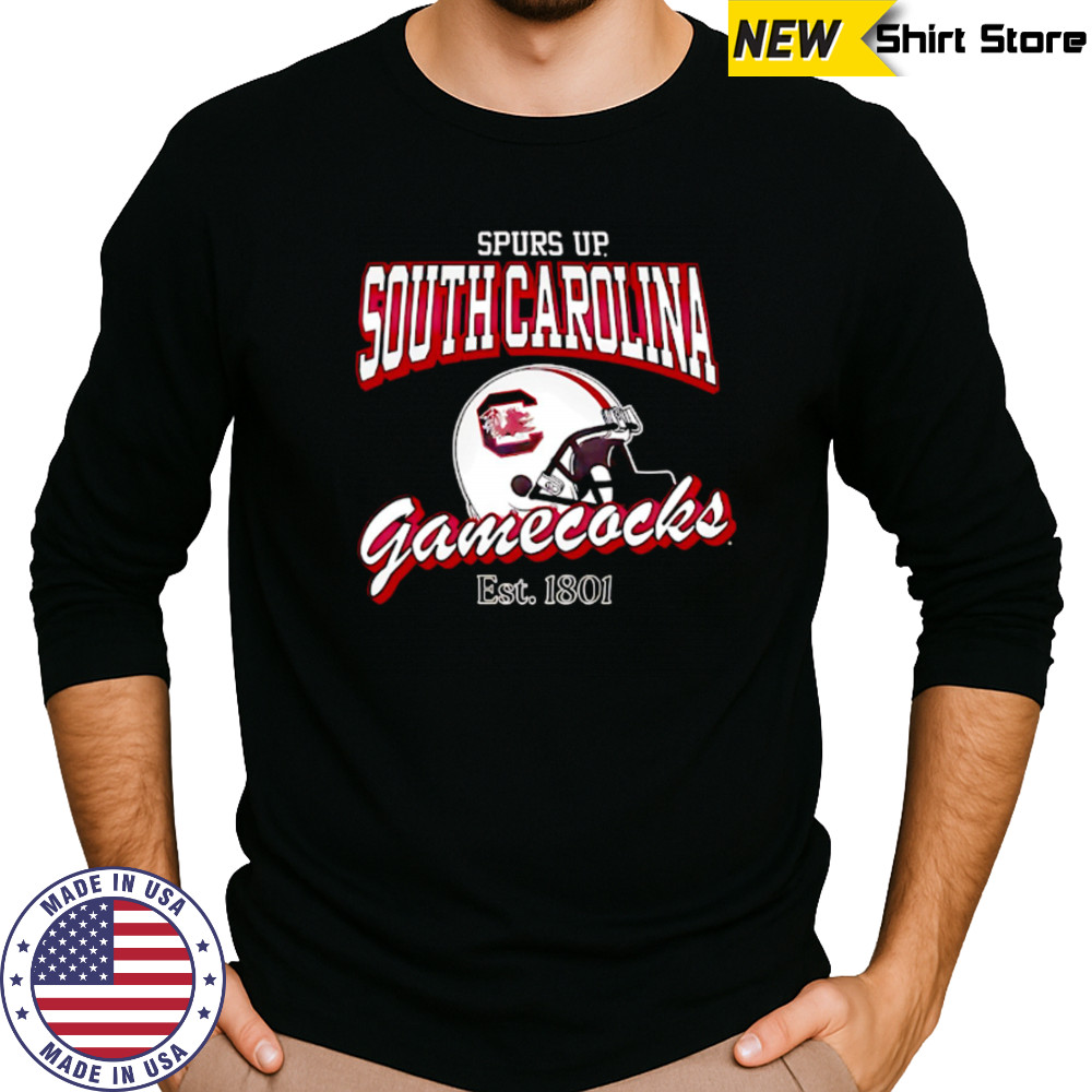 Helmet Spurs Up South Carolina Gamecocks Est 1801 shirt Long Sleeved