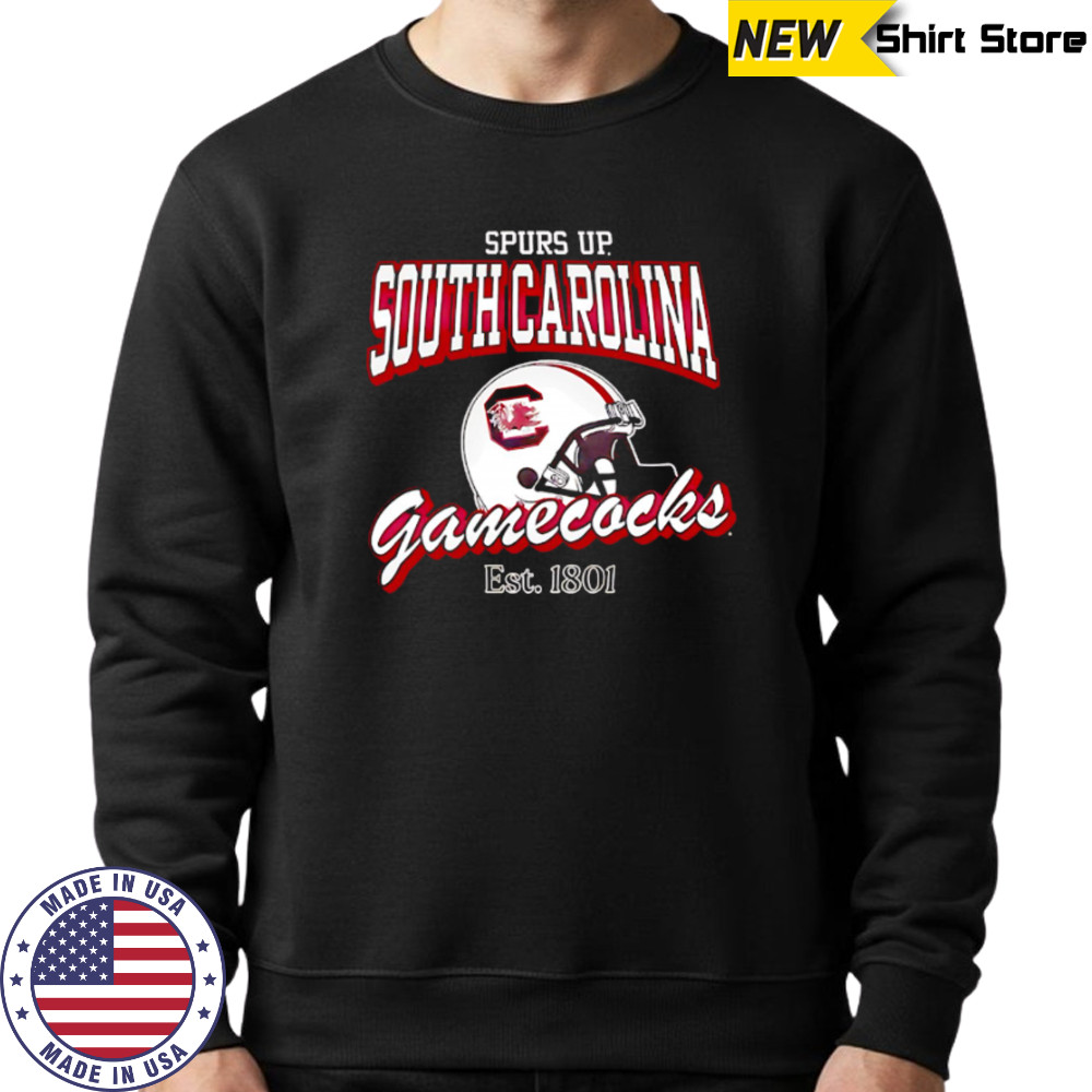 Helmet Spurs Up South Carolina Gamecocks Est 1801 shirt Sweatshirt
