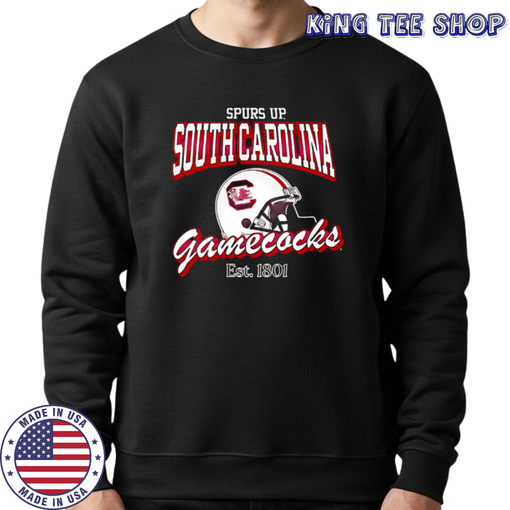 Helmet Spurs Up South Carolina Gamecocks Est 1801 shirt Sweatshirt