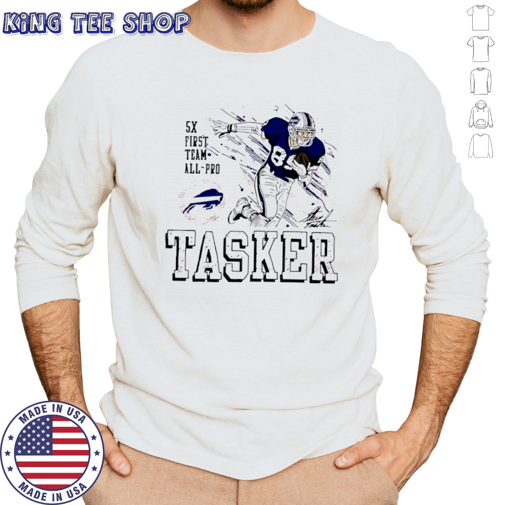 Homage Buffalo Bills Steve Tasker Football signature shirt Long Sleeved