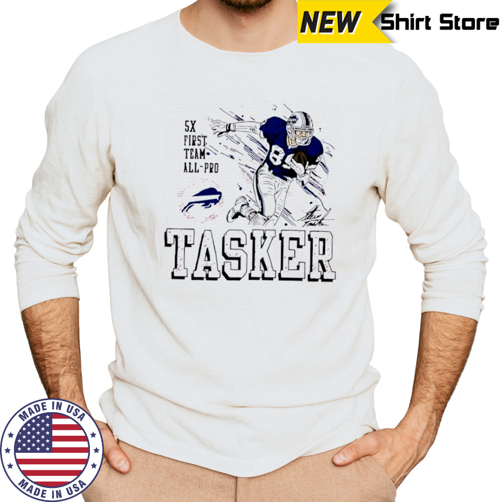 Homage Buffalo Bills Steve Tasker Football signature shirt Long Sleeved